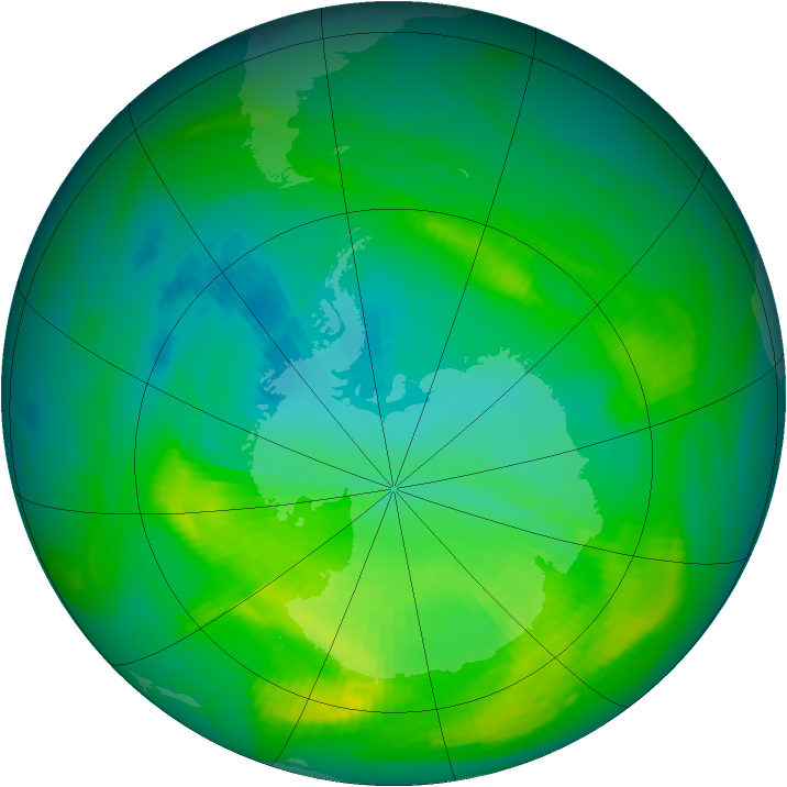 Ozone Map 1980-11-19